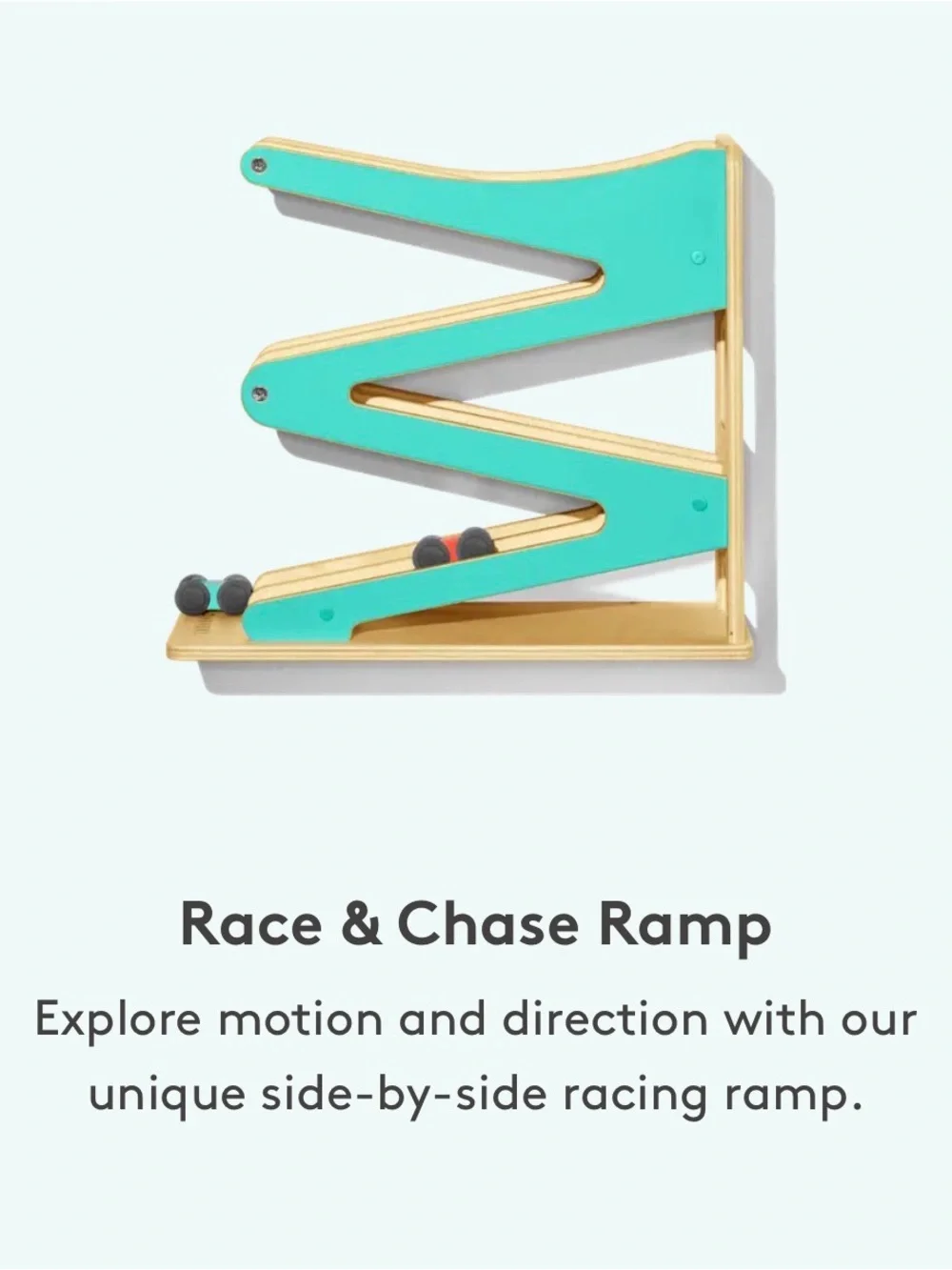 Lovevery Race Car Ramp Drop Match Dot Catcher Montessori Sensory Box